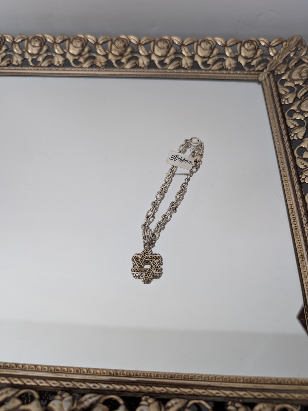Brighton Star of David Bracelet Geometric Bracelet in Silver & Gold